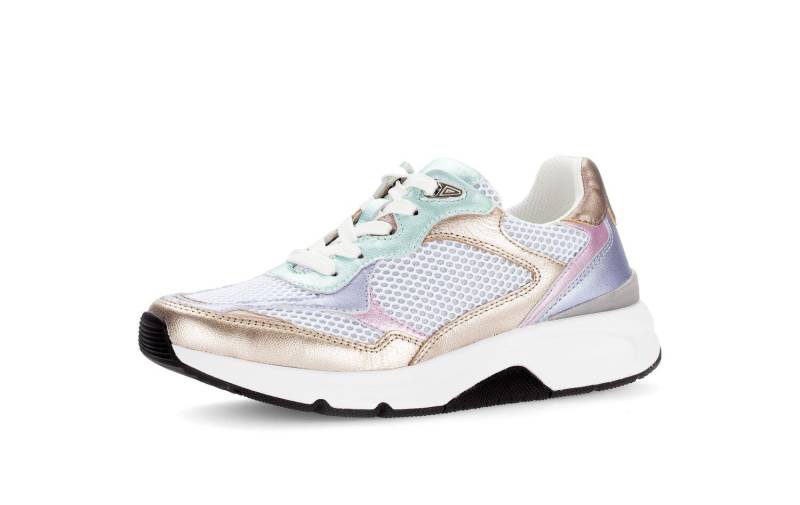 Sneaker low w/silb/puder/multi von Rollingsoft