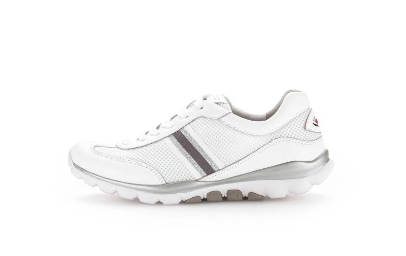 Sneaker low weiss(w/silb/grau) von Rollingsoft