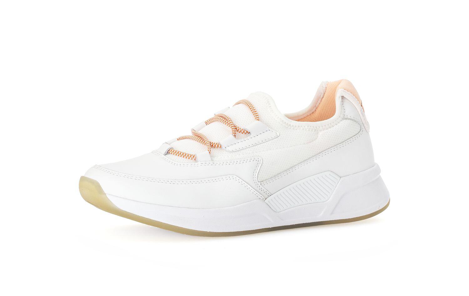 Sneaker low weiss/orange von Rollingsoft