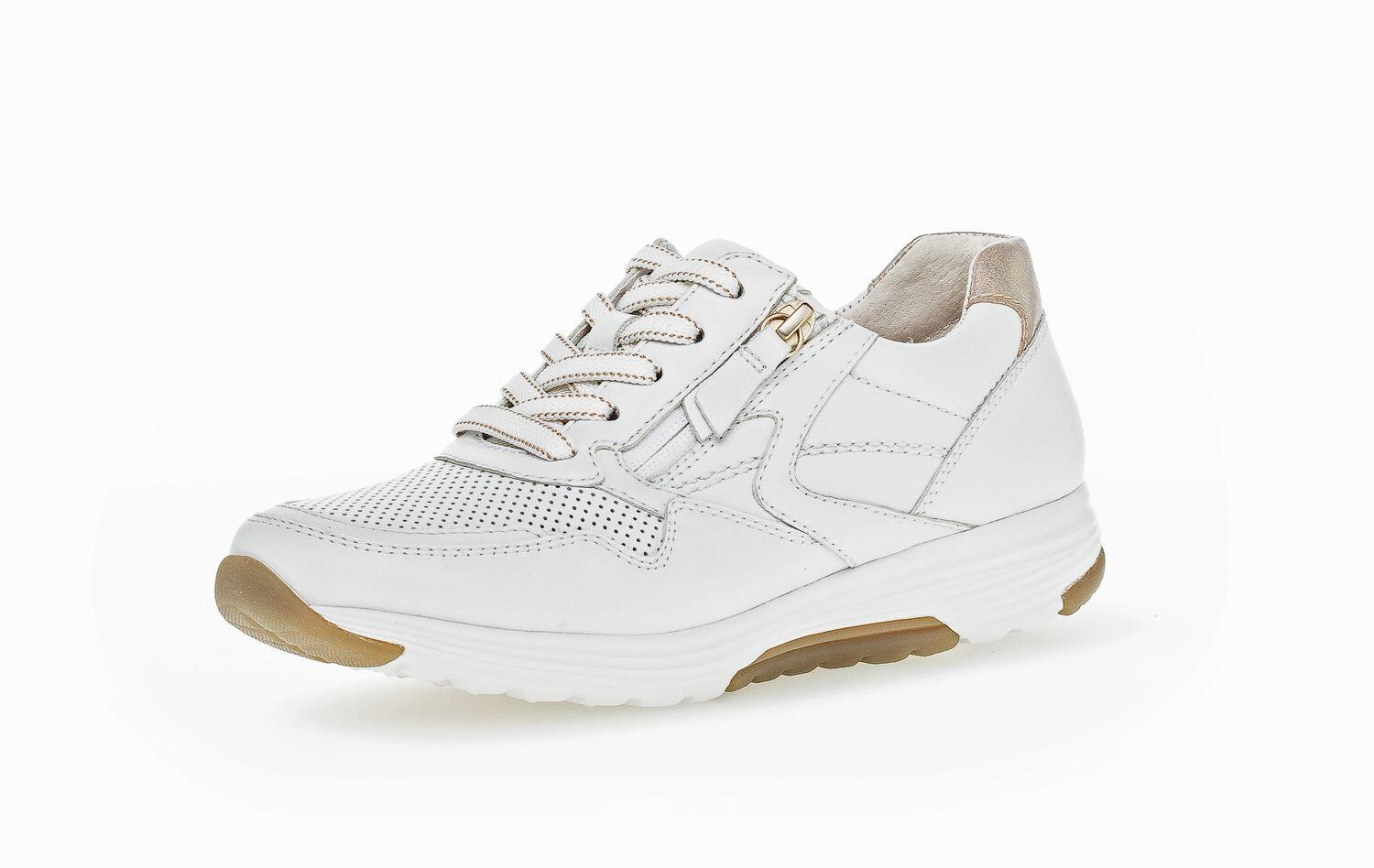 Sneaker low weiss/platino(gold) von Rollingsoft