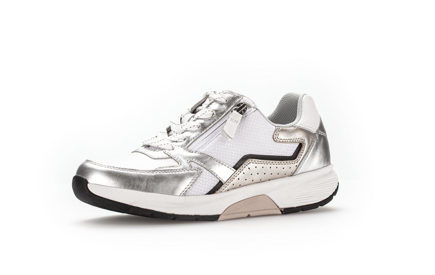 Sneaker low weiss/silb/puder/s von Rollingsoft