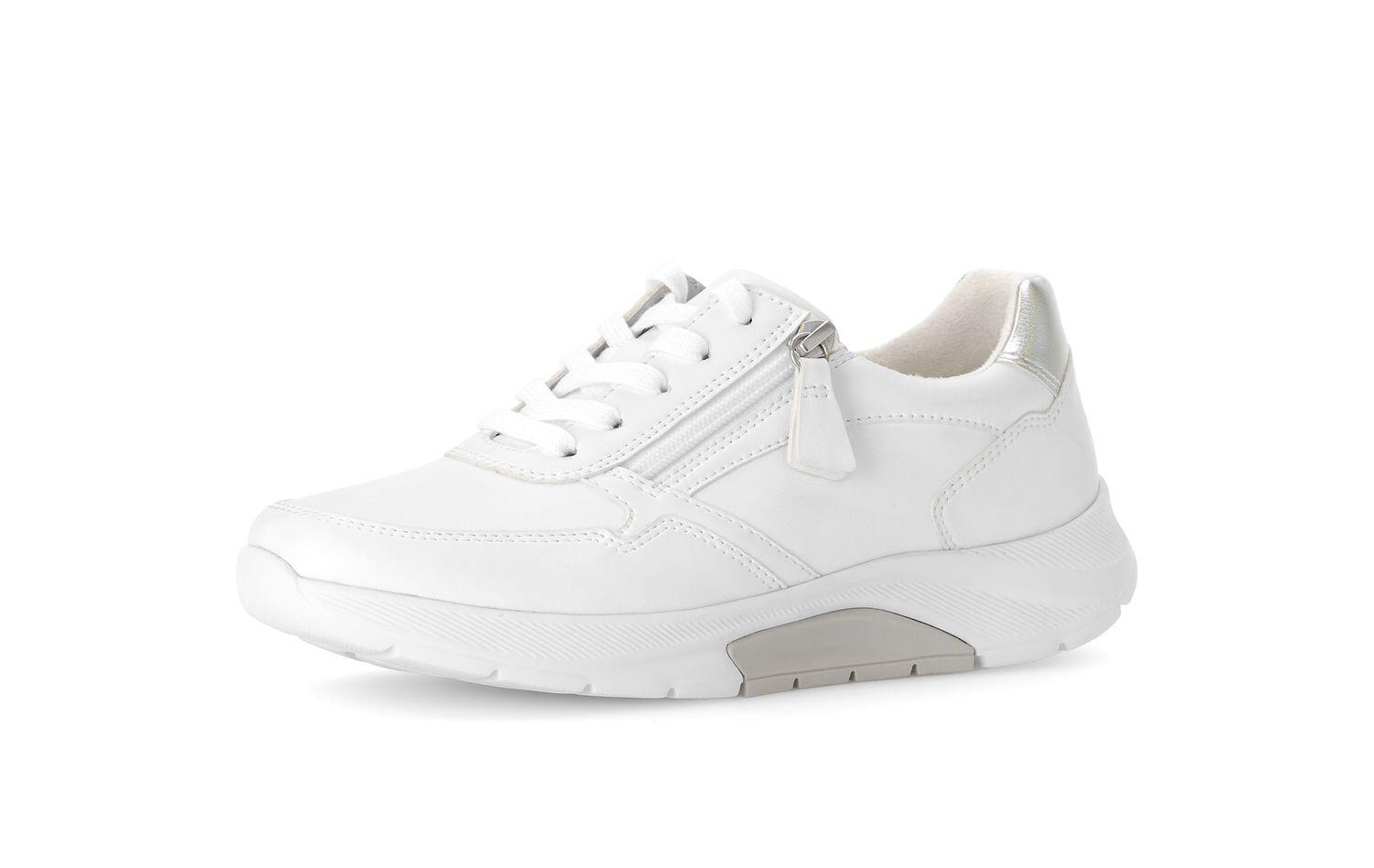 Sneaker low weiss/silber von Rollingsoft
