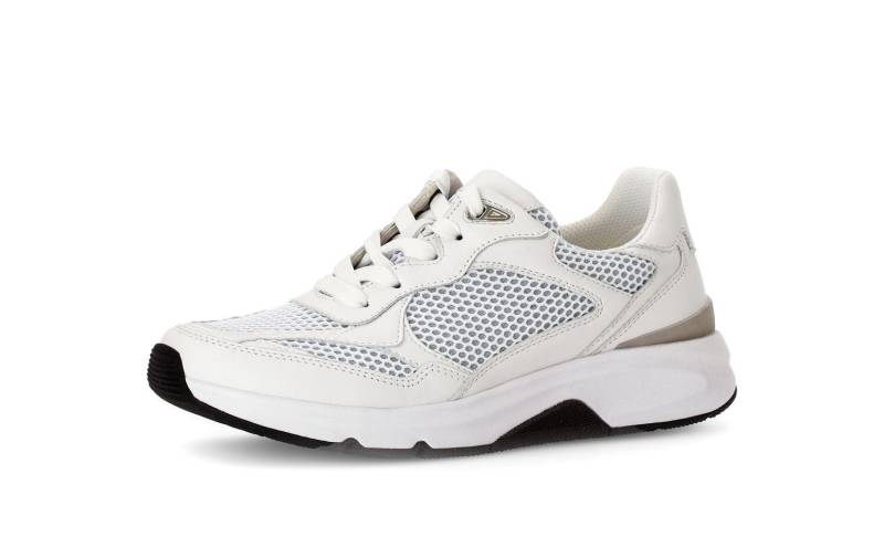 Sneaker low weiss/silber von Rollingsoft