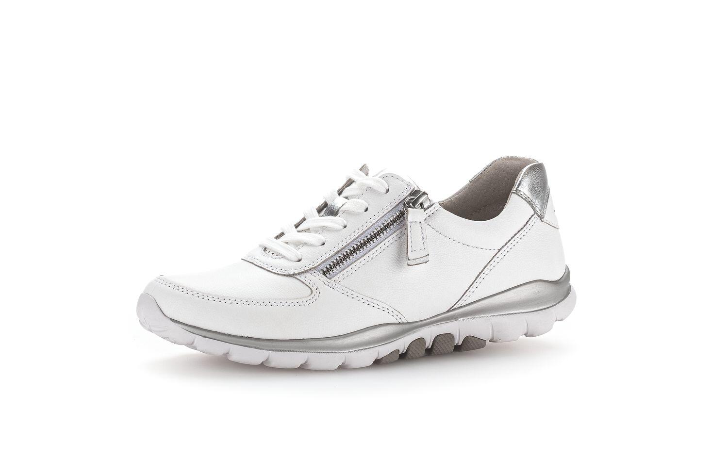 Sneaker low weiss/silber von Rollingsoft