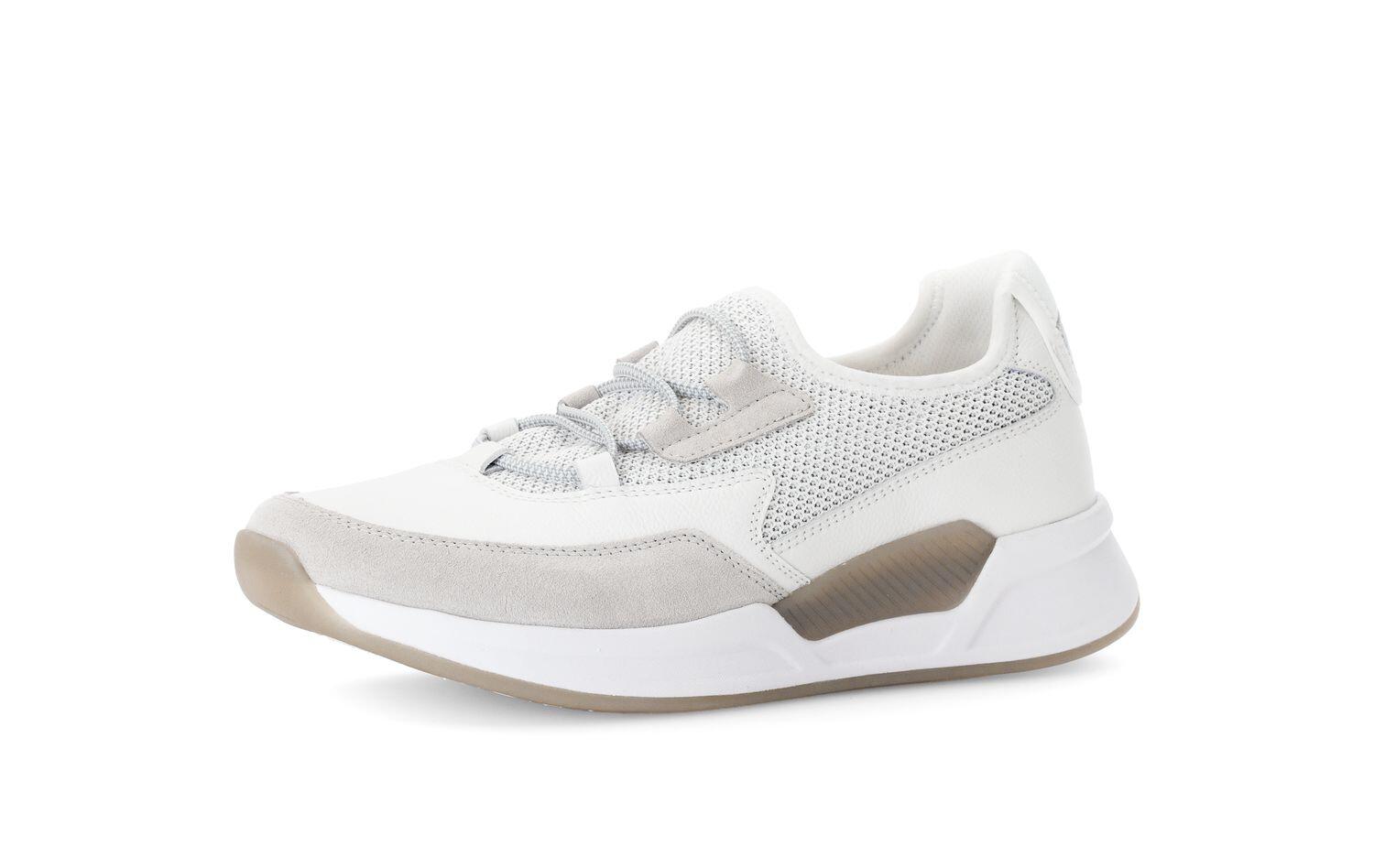 Sneaker low weiss/silber von Rollingsoft
