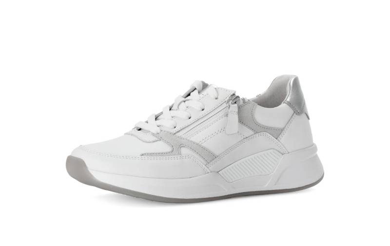 Sneaker low weiss/silber von Rollingsoft