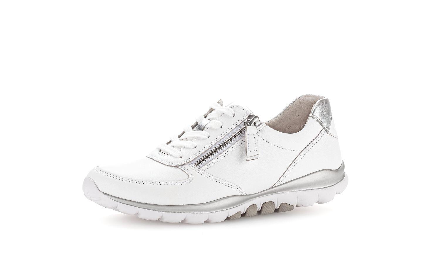 Sneaker low weiss/silber von Rollingsoft