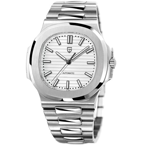 Pagani Design Herrenuhr PD-1728 Himmelblau 40 mm Herrenuhr Edelstahlgehäuse Synthetisches Saphirglas ST16 Chronograph Automatikuhr mit mechanischem Uhrwerk von RollsTimi