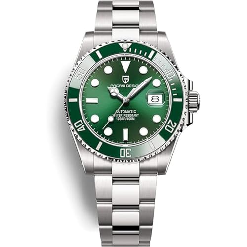 Pagani Design Neue Mechanische Herrenuhr Luxus Keramik Lünette Japanisches Uhrwerk Edelstahl Mode Klassische Automatikuhr Saphirglas Herrenuhr 100 Meter Wasserdicht von RollsTimi