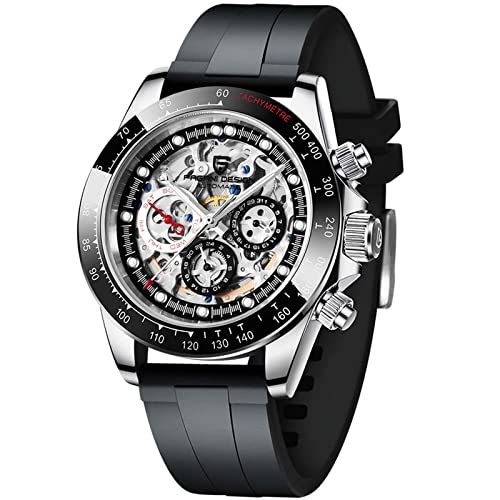 Pagani Design Herrenuhren Herren-Automatik-Uhren Multifunktions-Chronographen Uhren Japan Automatikwerk Edelstahlgehäuse Keramiklünette 100 Meter wasserdicht Business-Sport-Uhren. von RollsTimi