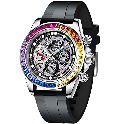 Pagani Design Herrenuhren Herren-Automatik-Uhren Multifunktions-Chronographen Uhren Japan Automatikwerk Edelstahlgehäuse Keramiklünette 100 Meter wasserdicht Business-Sport-Uhren. von RollsTimi