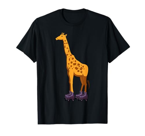 Rollschuhe Giraffe T-Shirt Rollschuhe Skater Mädchen T-Shirt Rollschuhe Giraffe T-Shirt Rollschuhe Skater Mädchen T-Shirt von Rollschuhe TShirt ROLLER SKATING GIRAFFE Geschenk