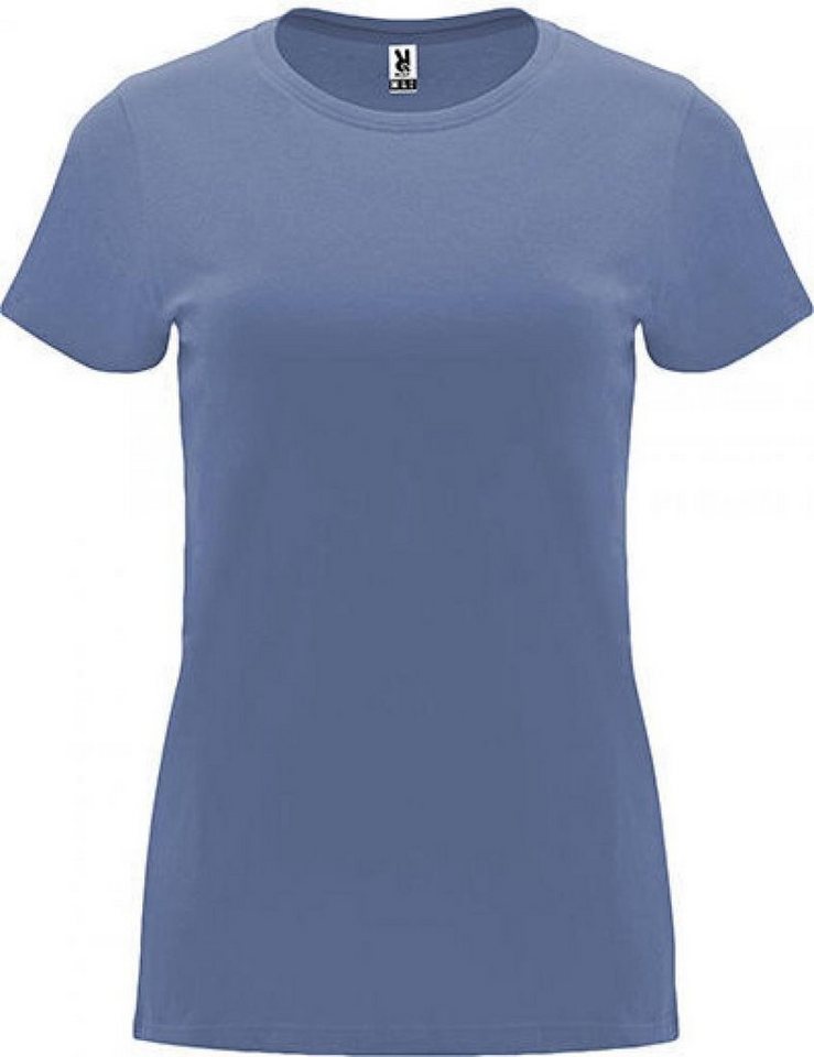 Roly Rundhalsshirt Damen Capri T-Shirt, Tailliert und eng anliegend geschnitten von Roly