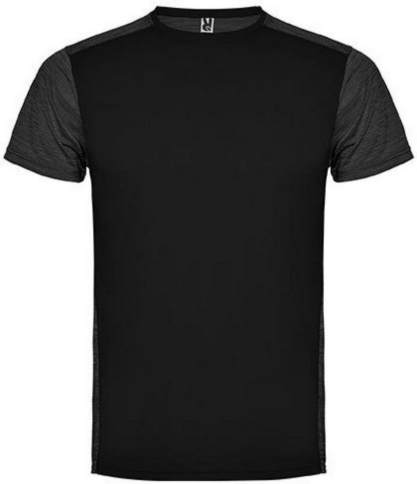 Roly Rundhalsshirt Herren Zolder T-Shirt, Kombination von zwei Polyestergeweben von Roly