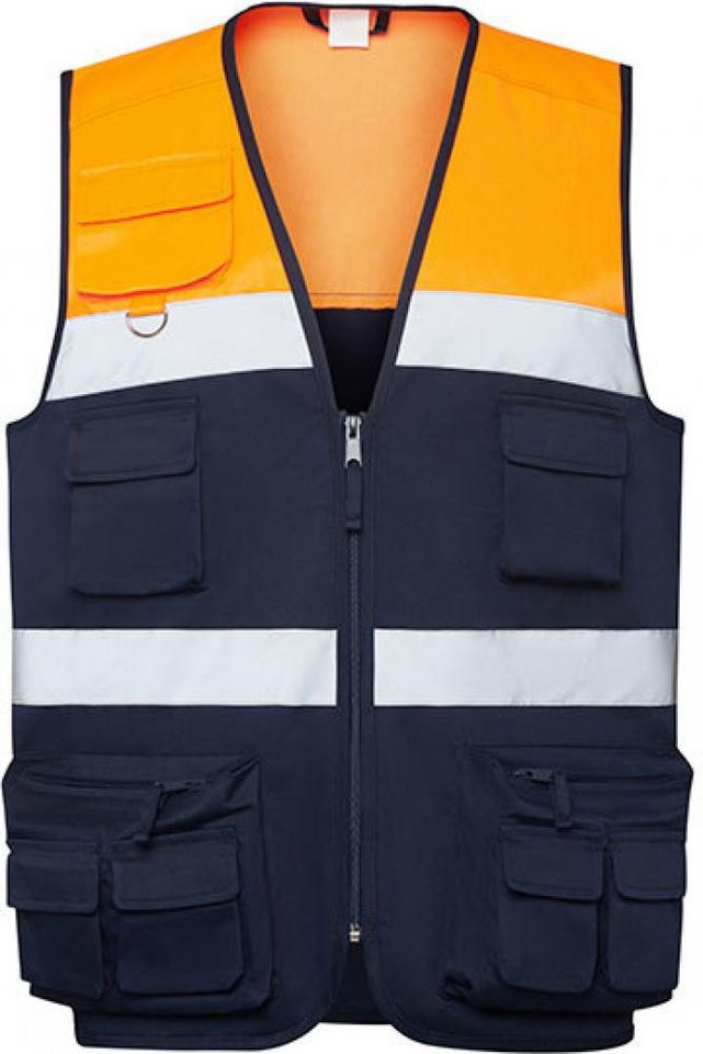 Roly Warnweste High visibility Multi-Pocket Vest Beta Sicherheitsweste von Roly