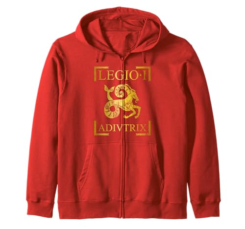 Roman Legion Legio I Adivtrix Emblem Männer Frauen Geschenk Kapuzenjacke von Roman Legion Banner Legio for History Lovers