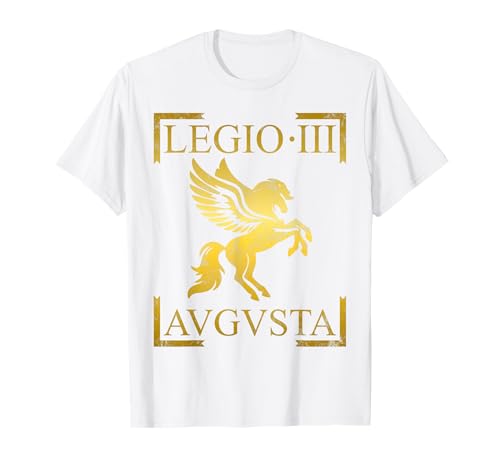 Roman Legion Legio III AVGVSTA Emblem Männer Frauen Geschenk T-Shirt von Roman Legion Banner Legio for History Lovers