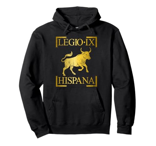 Roman Legion Legio IX Hispana Emblem Männer Frauen Geschenk Pullover Hoodie von Roman Legion Banner Legio for History Lovers