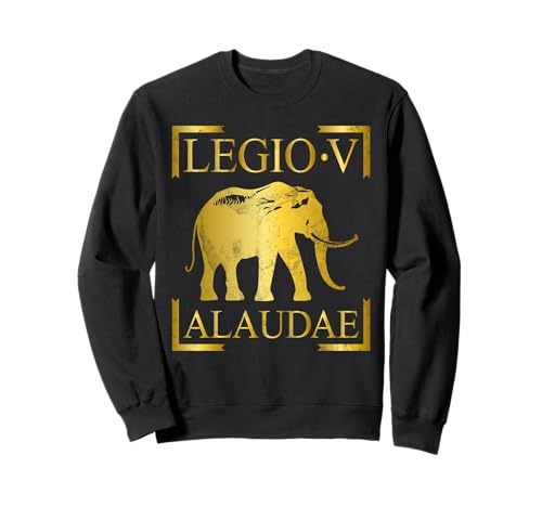 Roman Legion Legio V Alaudae Emblem Männer Frauen Geschenk Sweatshirt von Roman Legion Banner Legio for History Lovers