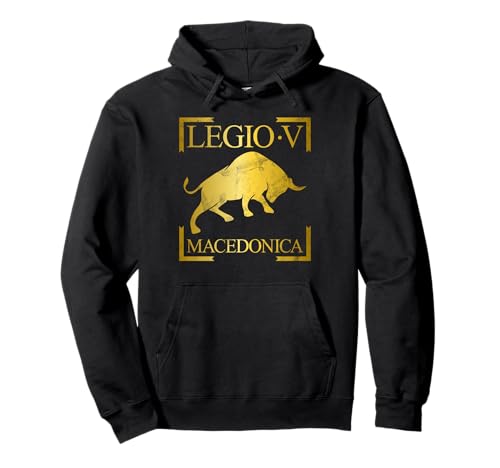 Roman Legion Legio V Macedonica Emblem Männer Frauen Geschenk Pullover Hoodie von Roman Legion Banner Legio for History Lovers