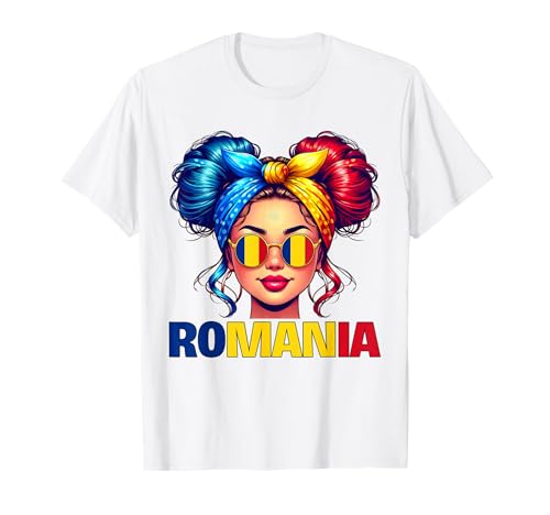 Rumänien Mädchen Rumänien Mädchen Rumänien Flagge T-Shirt Rumänien Mädchen Rumänien Mädchen Rumänien Flagge T-Shirt von Romania Girl Romania Flagge