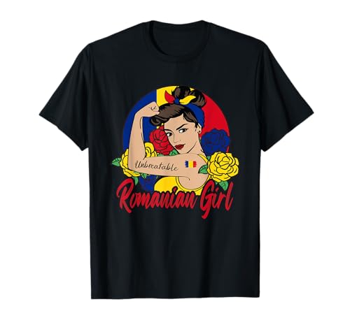 Rumänische Mädchen Rumänien Frau Rumänen Flagge T-Shirt Rumänische Mädchen Rumänien Frau Rumänen Flagge T-Shirt von Romania Girl Romanian