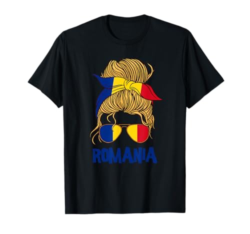 Rumänien für Mädchen Rumänien Flagge für Damen Rumänien T-Shirt von Romania for Girls and Women