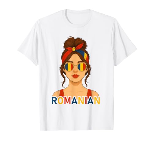 Brunette Romanian Girl Romania Flag Romanian Girlfriend Wife T-Shirt Brunette Romanian Girl Romania Flag Romanian Girlfriend Wife T-Shirt von Romanian Girl Designs Blond And Brunette