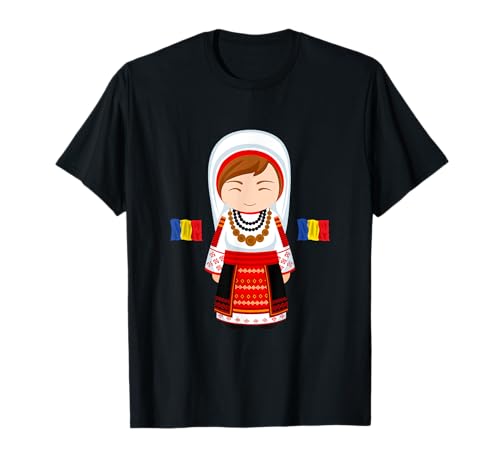 Traditionelles rumänisches Bauer-Design für Frauen oder Mädchen T-Shirt von Romanian Roots T Shirts