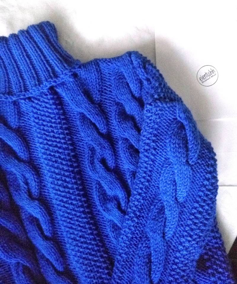 Mykonos Blauer Pullover, Herren Strickpullover. Blauer Handknit Pullover. Chunky Strickpullover von RomanticWool