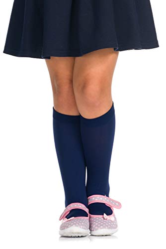 Romartex Mädchen 40 DEN Kniestrümpfe Knielang Socken, dunkelblau von Romartex