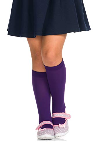 Romartex Mädchen 40 DEN Kniestrümpfe Knielang Socken, lila von Romartex