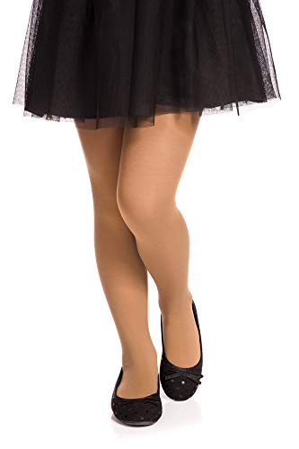 Romartex Microfaser 40 DEN Kinder Strumpfhose für Mädchen, 152-158, latte von Romartex