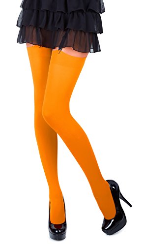 Romartex Mikrofaser 40 DEN Strapsstrümpfe in vielen Farben und Größen, L, honey von Romartex
