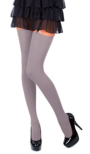 Romartex Mikrofaser 40 DEN Strapsstrümpfe in vielen Farben und Größen, S, macchiato von Romartex