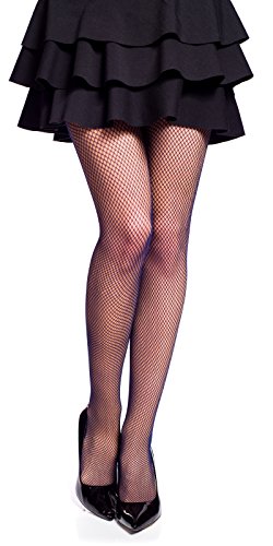 Romartex Netzstrumpfhose mit kleinem Netz, 12 Farben, Größen S-XL, dunkelblau, L von Romartex