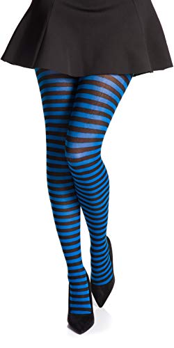 Romartex bunte Strumpfhose mit Streifen, M, blau von Romartex