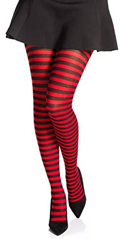 Romartex bunte Strumpfhose mit Streifen, M, rot von Romartex