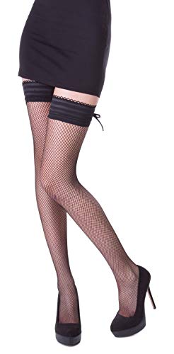 Romartex verlockend geschnürte Strümpfe mit Band, 30 DEN, M, schwarz von Romartex