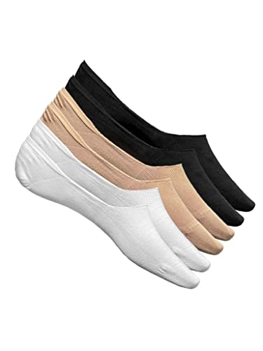 Romberg Damen Füßlinge, 6er Pack (weiß, schwarz, nude, 35-38) von Romberg