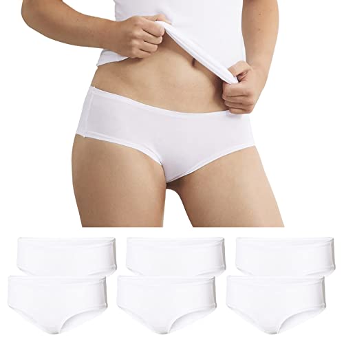 Romberg Damen Hipster-Panty, 6er Pack (weiß, M) von Romberg