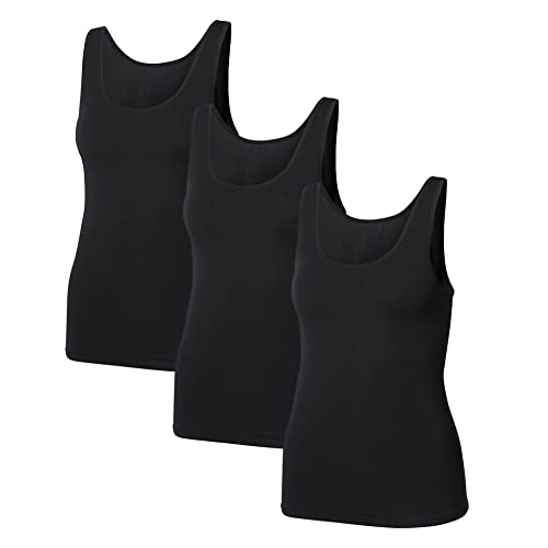 Romberg Damen Tanktop, 3er Pack (schwarz, M) von Romberg