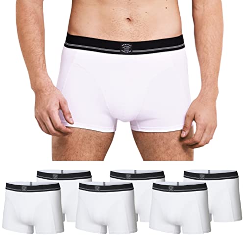 Romberg Herren Boxershorts, 6er Pack (Weiß mit Label, XL) von Romberg