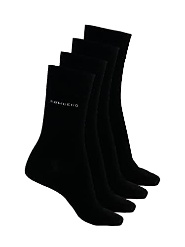 Romberg Herren Business Socken, 4er Pack (schwarz, 43-46) von Romberg