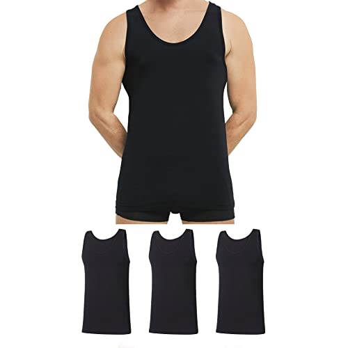 Romberg Herren Tanktop, 3er Pack (schwarz, L) von Romberg