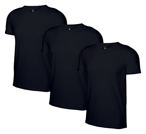 Romberg Herren Unterziehshirt 3er Pack (schwarz Rundhals, S) von Romberg