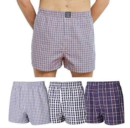 Romberg Herren Webboxershorts, 3er Pack (kariert, L) von Romberg