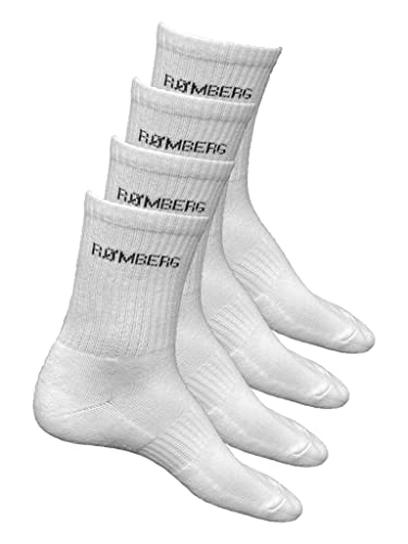 Romberg Unisex Sport Socken, 4er Pack (weiß, 39-42) von Romberg