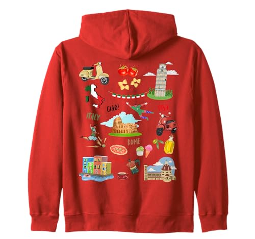 Kinder Italien Souvenir Rom Venedig Pisa Fußball Kleinkinder Jungen Kapuzenjacke von Rome Italy youth European Cities Souvenir Girls
