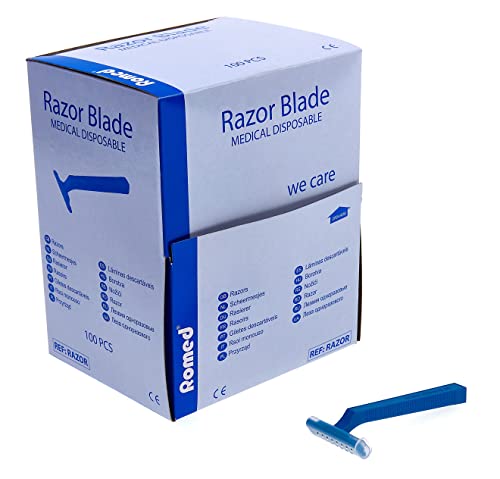Romed Einmalrasierer Einwegrasierer einschneidig blau unsteril 100 Stück Romed Einmalrasierer Einwegrasierer einschneidig blau unsteril 100 Stück von Romed